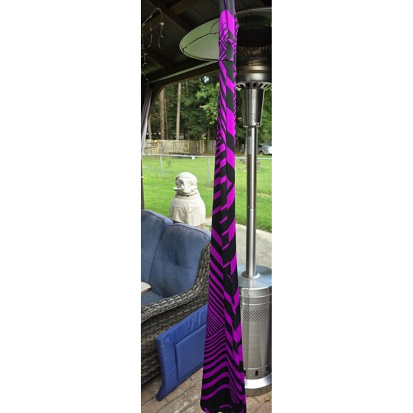 Bailey Blue Stripe Sleeveless Maxi Dress Chevron Medium M PreOwned Black Magenta - Picture 3 of 6